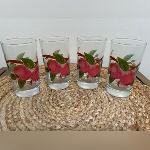 VTG Franciscan Apple Juice Tumbler Set of 4 Glasses Johnson Brothers